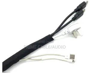 6mm Self-Closing Cable Management Sleeve - Black