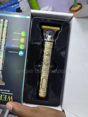 WERHL Gold T-Blade Hair Clipper USB Rechargeable Trimmer