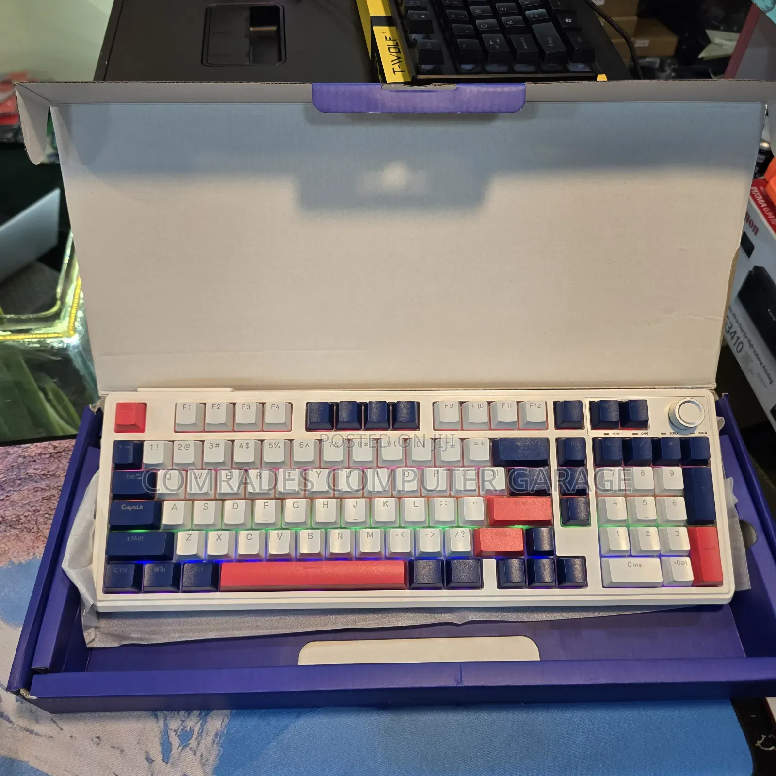 Wireless Keyboard and Mouse Pad