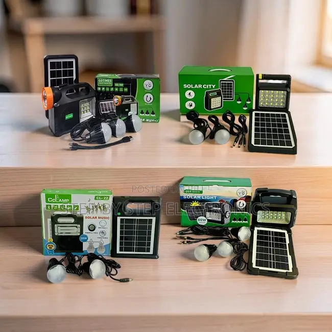 Intelligent Portable Home Solar Lighting System Kits With Led Bulbs