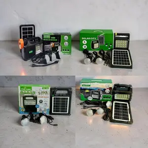 Safe Portable Home Solar Lighting System Kits With Led Bulbs