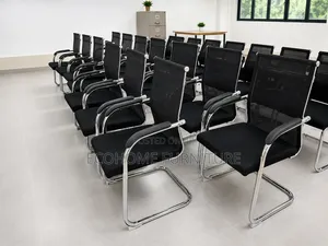 Modern Mesh Visitor Chair – Chrome Frame
