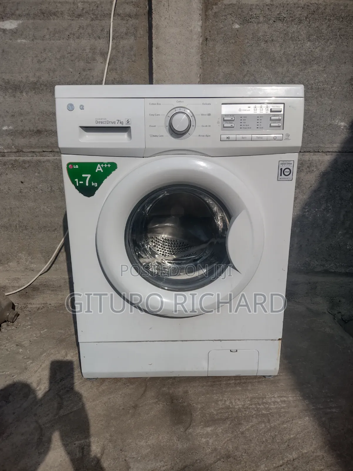 LG Washing Machine 7 Kg Wash Spin