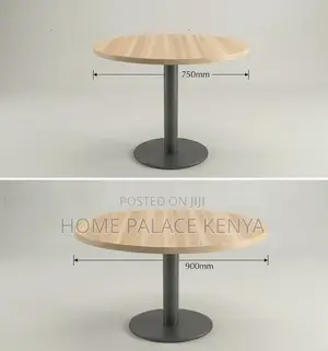 Round Table: Custom Discussion Beech and Silver Round Table