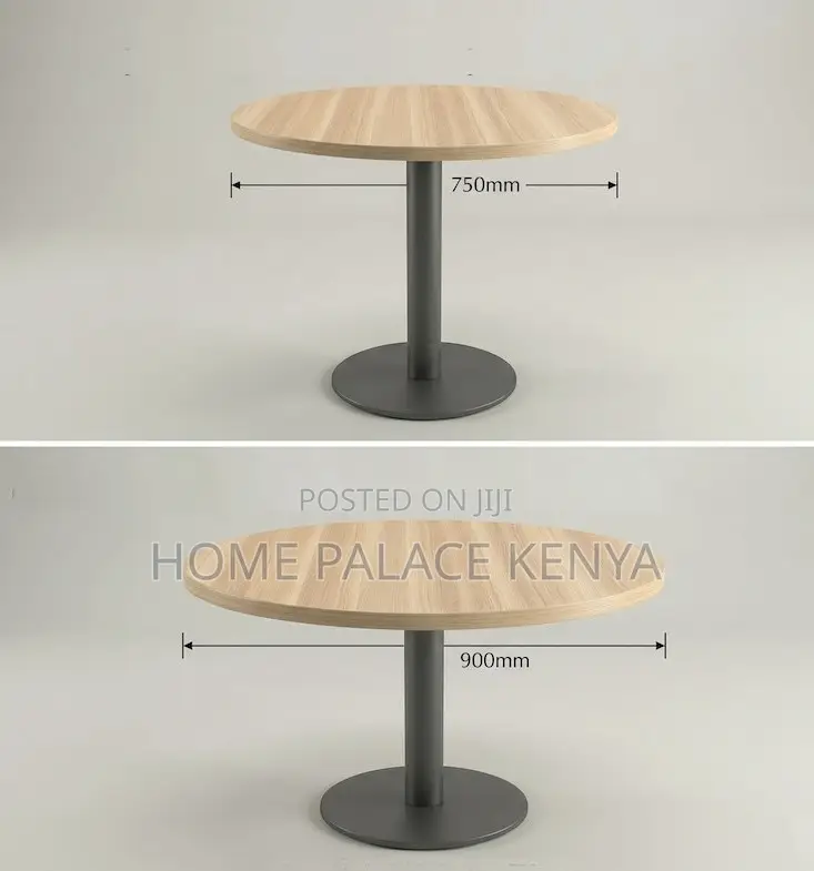 Round Table: Custom Discussion Beech and Silver Round Table