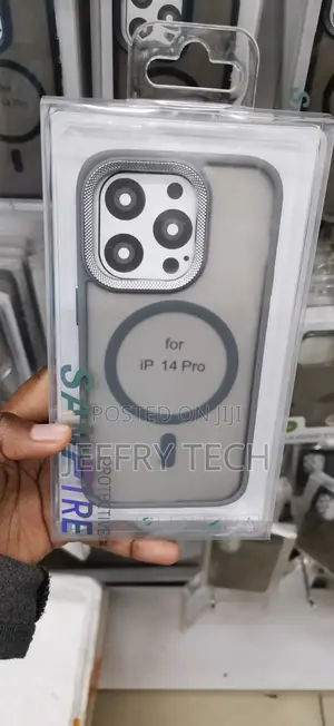 iPhone 14 Pro,smoke-Grey Matte Texture Casing