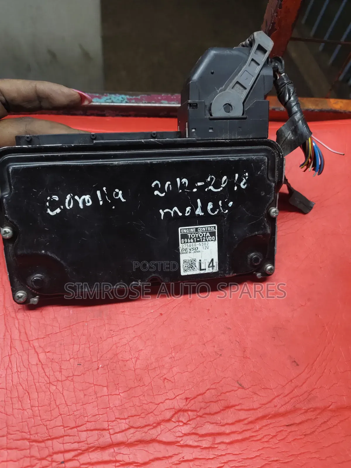 Corolla 2012-2017 Model Engine Control Unit.