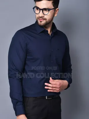 Navyblue Solid Formal Shirt