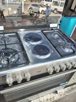 90*60 Von 6 Burner Standing Cooker 4+2 Full Oven