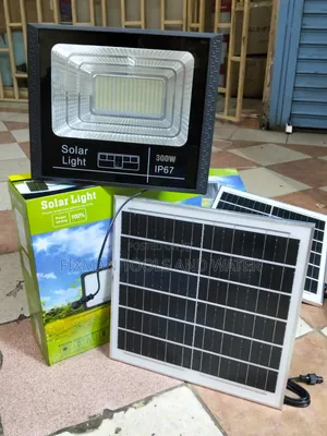 Big Span Led Solar Flood Light 300 Watts 16 HRS Set With Panel