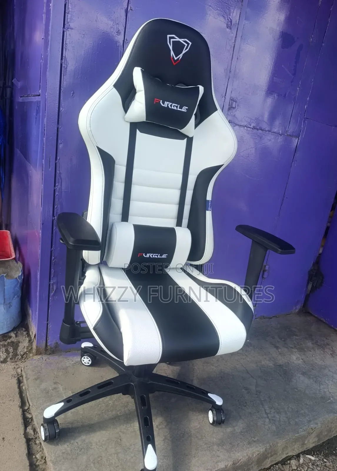 Black and White Gaming Chair