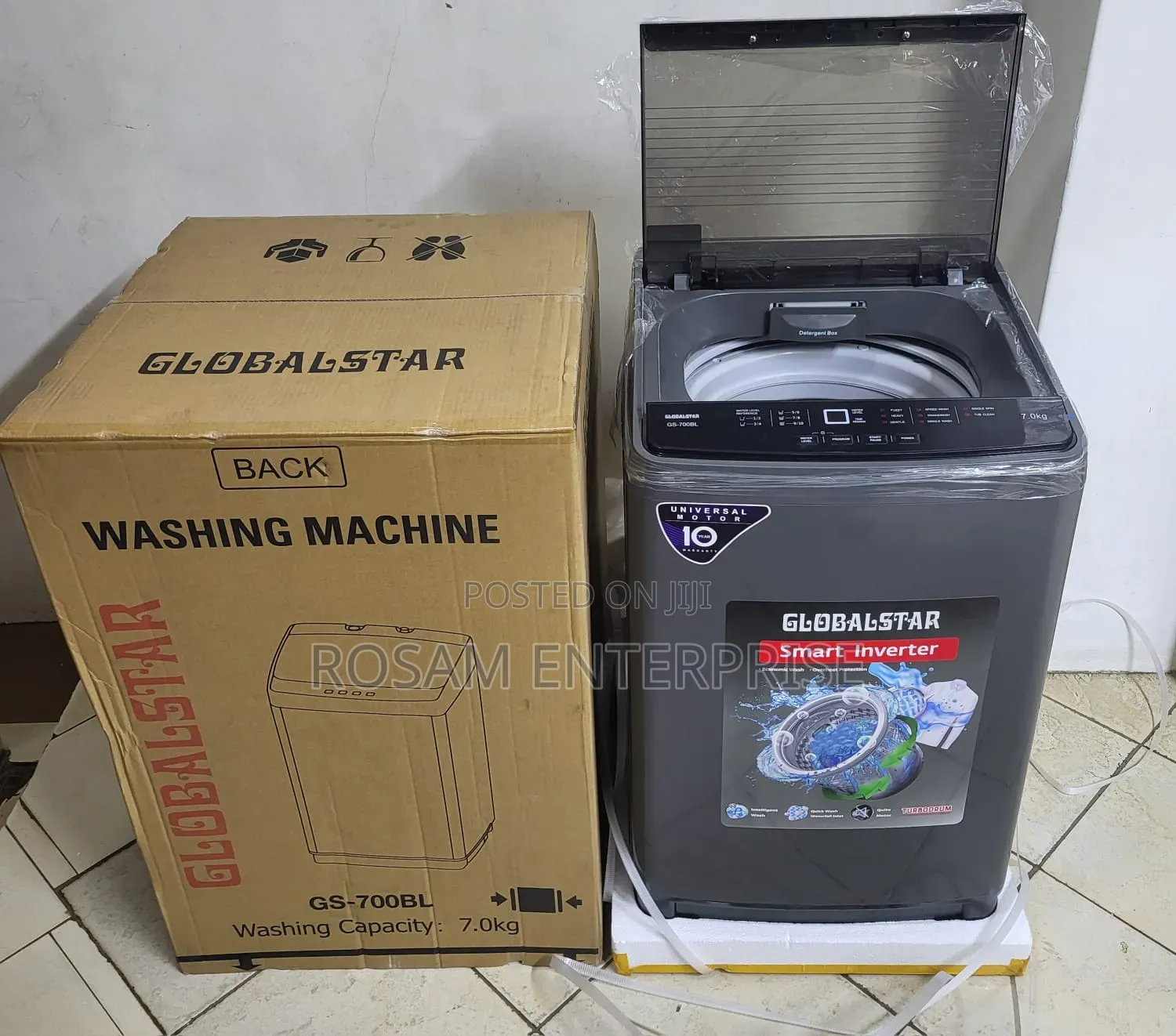 7kgs Globalstar GS-700BT 
Fully Automatic WASHING MACHINE