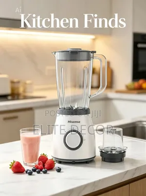 Hisense H1STBSSS2A 2-in-1 Blender 500W With 1.5L Jug Grinder