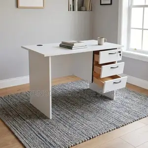 Office Desk; 1 Meters White Clerical Home Office Modernized Desk