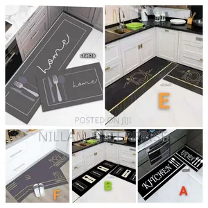 2pcs Kitchen Mats With Rubber Super Non-Slip Underside