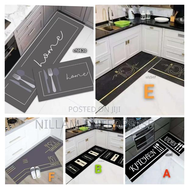 2pcs Kitchen Mats With Rubber Super Non-Slip Underside
