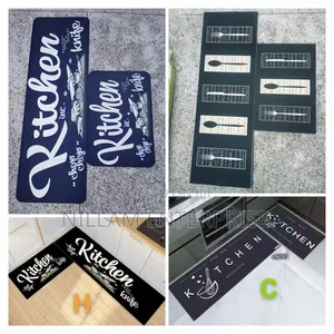 2pcs Kitchen Mats With Rubber Super Non-Slip Underside