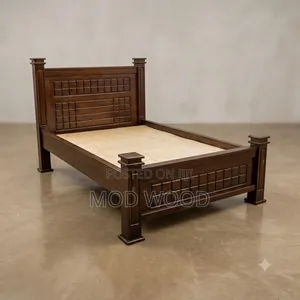 Modern Handcrafted 4ft by 6ft Solid Wood Platform Bed Frame