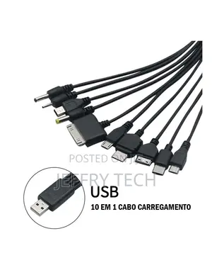 Universal 10 in 1 Multi USB Charger Cable Adapter for Mobile Phone PSP
