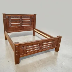 Contemporary Handcrafted 5ft by 6ft Solid Wood Panel Bed Frame