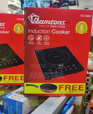 *Ramtons Induction Cooker With Free Pan