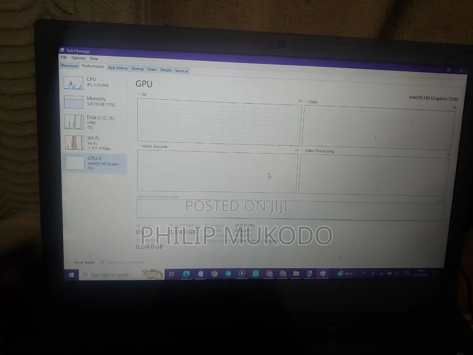 Laptop Acer Aspire E5-573T 8GB Intel Core i5 HDD 512GB