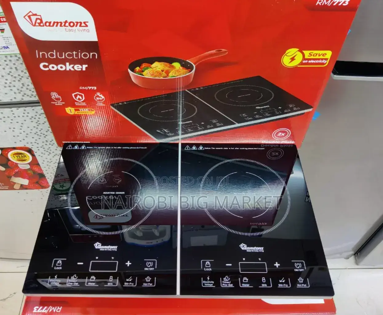 *Ramtons 2 Plate (Double) Induction Cooker