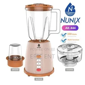 Nunix 3-in-1 Electric Blender, Grinder Chopper AK-444