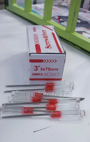 Taparia 75 Mm (Blade Length) X 3 Mm (Blade Dia) Flat Screw Driver, 933