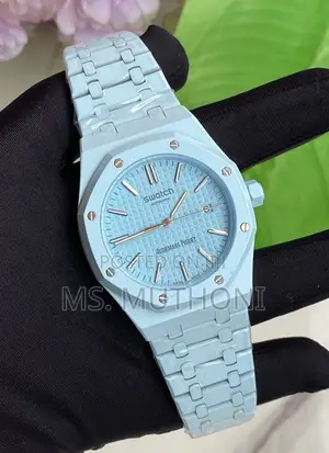 Pastel Blue Luxury.  Audemars X Swatch