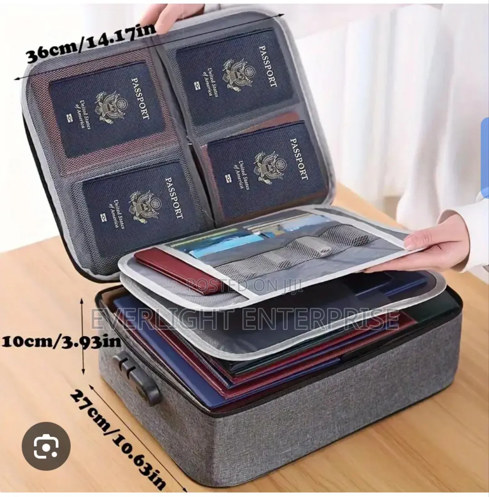 * Documents,file Zipper Storage Bag