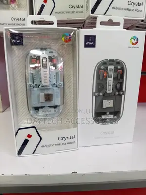 WiWU Crystal Transparent Magnetic Wireless Mouse.