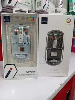 WiWU Crystal Transparent Magnetic Wireless Mouse.
