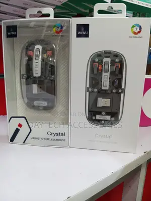 Wiwu Crystal Magnetic Wireless Mouse 7-Color Transparent RGB Backlight