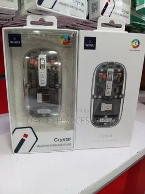 Wiwu Crystal Magnetic Wireless Mouse 7-Color Transparent RGB Backlight