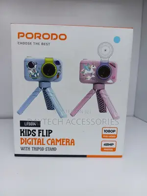 This Is a Porodo Lifestyle Kids Flip Digital Camera (Model LFS014)