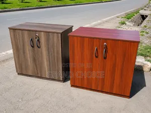 Lockable Wooden Credenza Cabinet