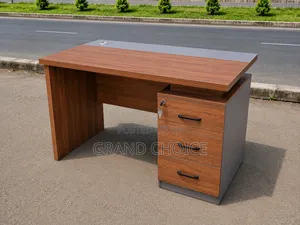 Modern Office Desk With Modern Storage Lockable Drawer