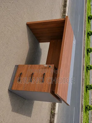 Modern Office Desk With Modern Storage Lockable Drawer