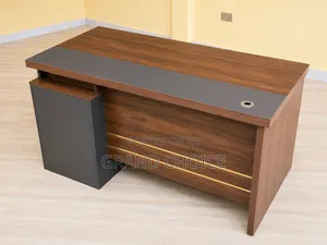 Modern Manager Office Executive Desk With Side Cabinet