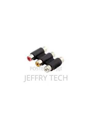 Joiner Coupler 3x RCA Female Audio AdapterJoiner Coupler 3x RCA Female
