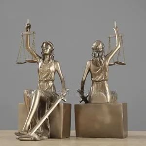 Goddesses Justice Bookends Statues