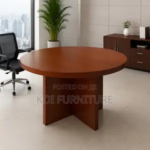 Office Table : Arcane 1.2M Modern Round Boardroom Table