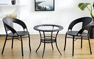 Dining Set : 2-Seater Rattan Resin Wicker Dining Set
