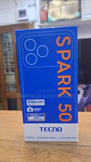 New Tecno Spark 50 128 GB Black