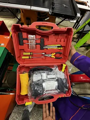 Portable Emergency Air Compressor Kit With Case