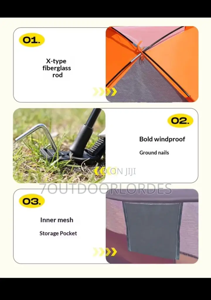 3-4 Person Double Layer Camping Tent