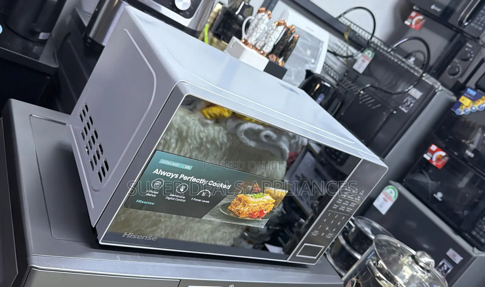 Silver Hisense Digital Microwave