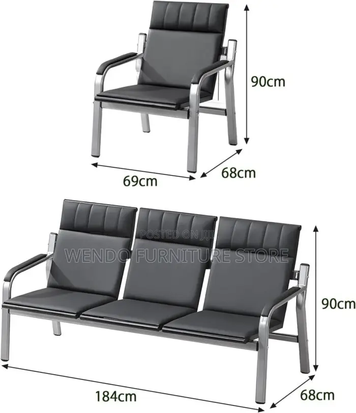 Office Sofa : 5-Seater Amanda Office Reception Sofa Set