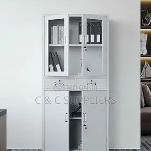 2-Swing Door Half Glass File Cabient.